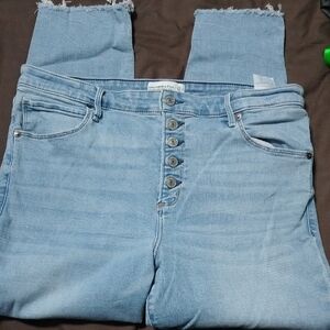 Abercrombie & Fitch Light Blue High Ruse Super Skinny Jeans 16 33